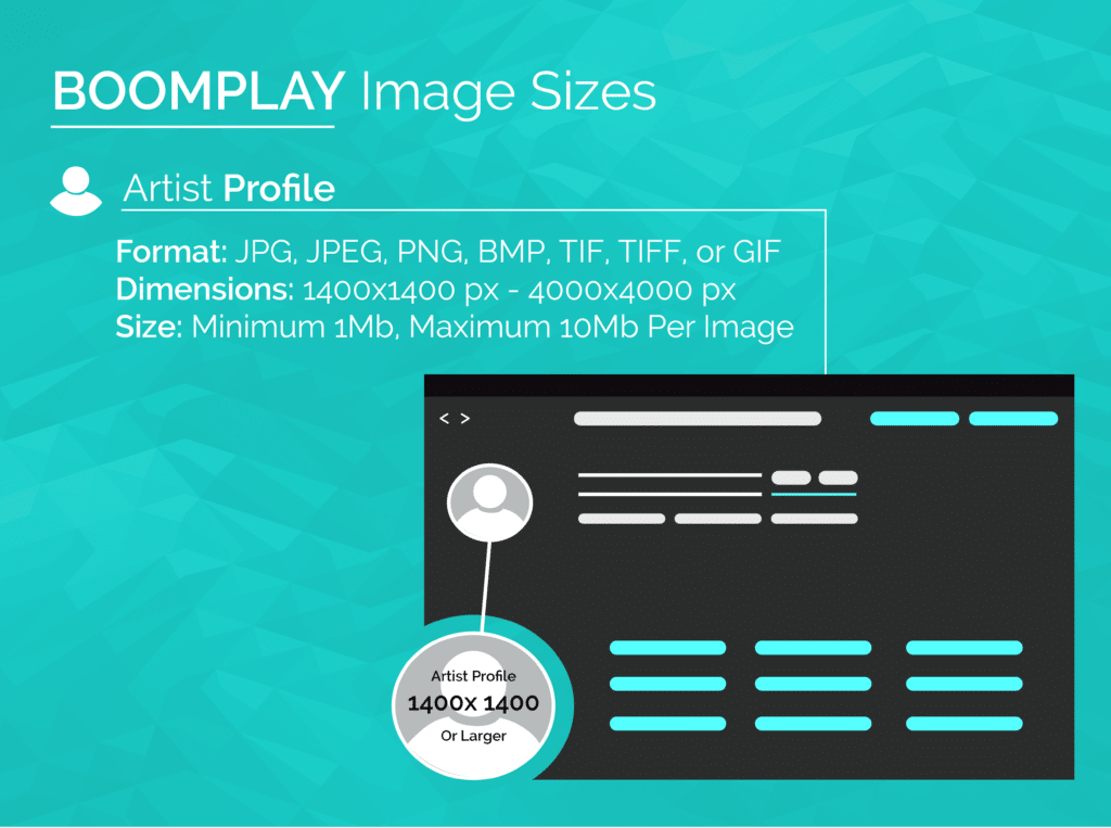 Boomplay image sizes 