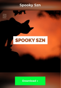 screenshot of Spooky Szn playlist submission cover
