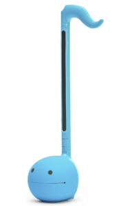 A blue musical instrument, the best gift for musicians, with a long handle.