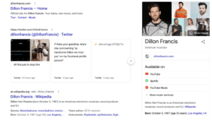 Dilio francis on Google search.
