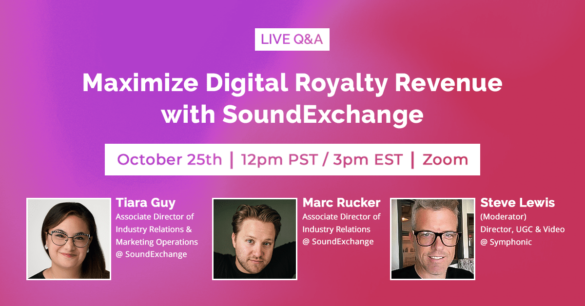 Maximize digital royalty revenue with SoundExchange.