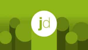 A green background with the word jd on it.