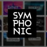 The logo for symphonic on a black background.