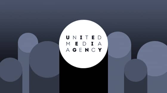 The logo for united media agency.
