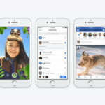 A group of iphones with a picture of a woman and a dog.