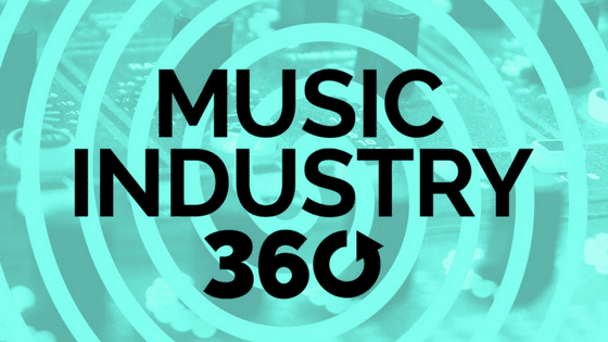 Music industry 360 logo.