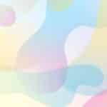 A colorful abstract background with wavy shapes.