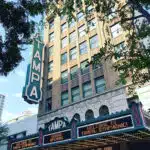 A large building with a sign that says tampa theatre.