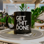 Get hit done coffee mug.