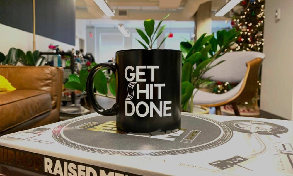 Get hit done coffee mug.