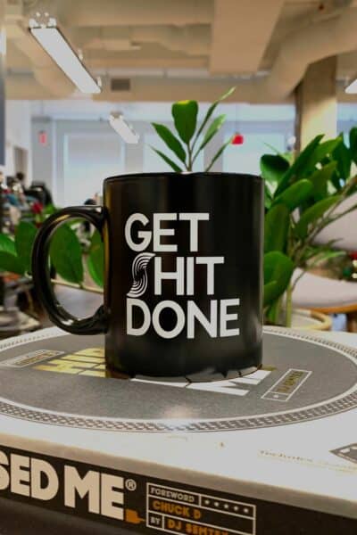 Get hit done coffee mug.