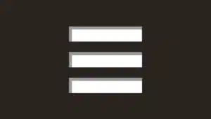 The equal sign on a black background.