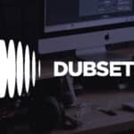 The dubset logo on a desk.