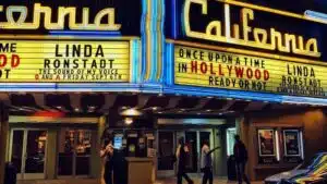 Linda performs instrumental mixes at the California theatre in California.