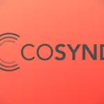 The Cosynd logo on an orange background.