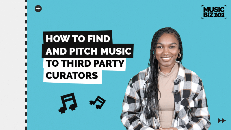 Find music, pitch, third party curators.