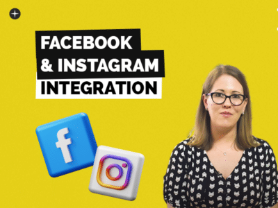 Facebook, Instagram integration.