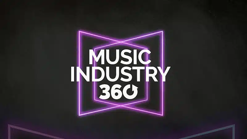 Music industry, black background.