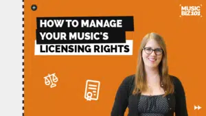 Managing music licensing rights.