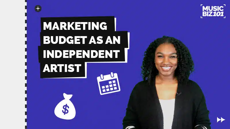 Independent artist's marketing budget.