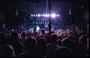 A crowd at a concert.