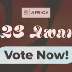 The logo for the African Media Awards, now open for vote.