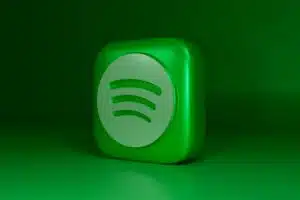 A Spotify icon on a green background.