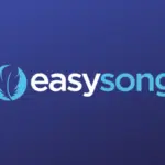 The easy song logo on a blue background.