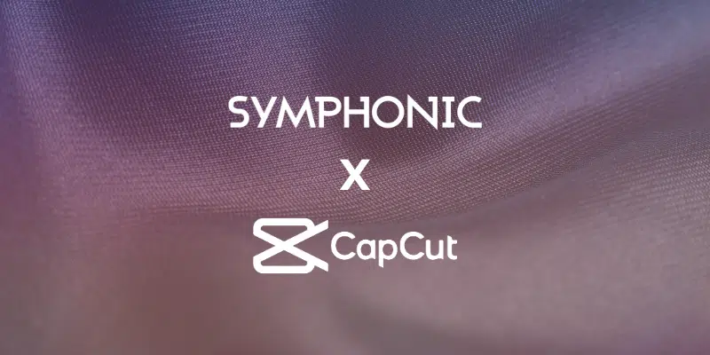 Symphonic logo with CapCut integration.