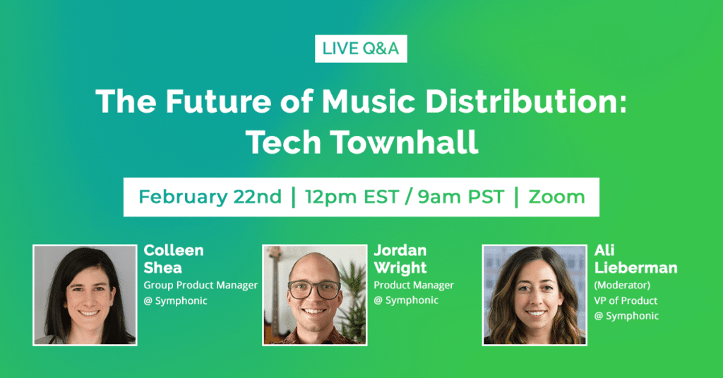 Tech townhall focuses on the future of music distribution.