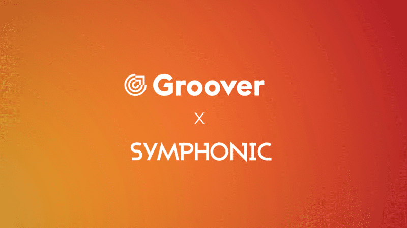 Groover's symphonic logo on an orange background.