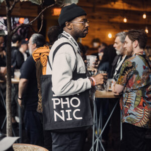 Music industry professionals networking at SXSW in Austin, Texas